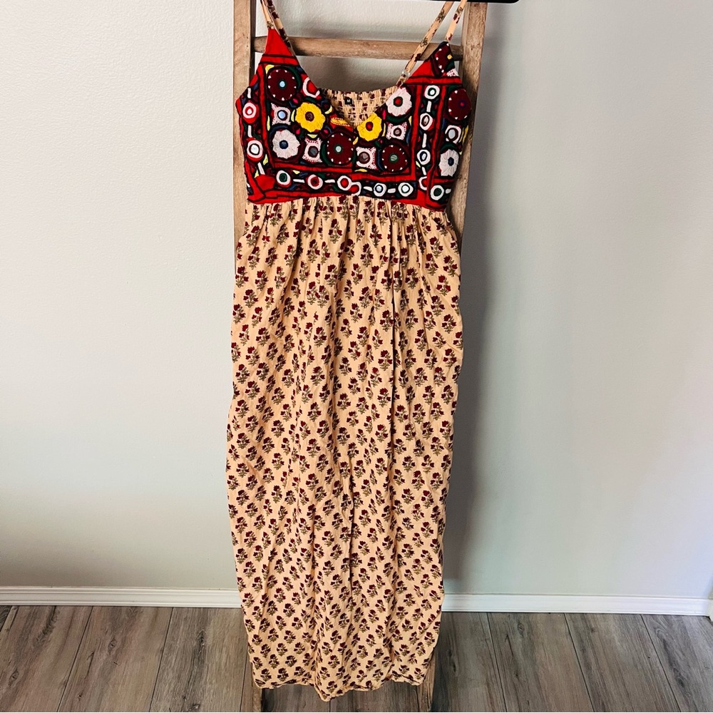 Funky vintage maxi dress | size M
